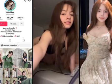 Hot tiktoker 300k FL Linh Tây lộ clip với anh người yêu gầy gầy mà buồi to
